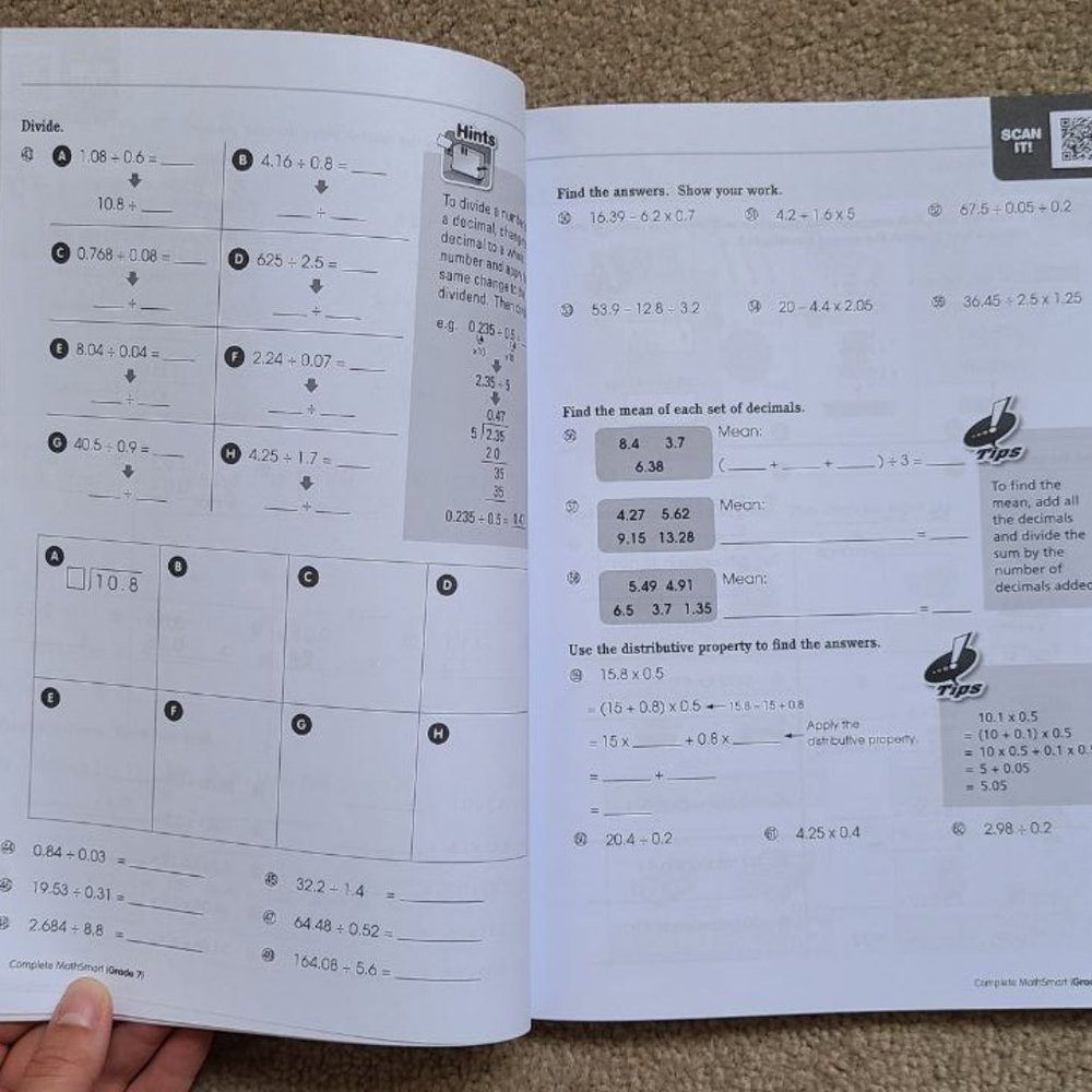 4/$20 Complete MathSmart 7: Grade 7 - Paperback - Picture 4 of 8